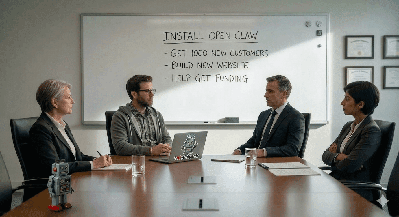 Director-level AI strategy session at the boardroom
